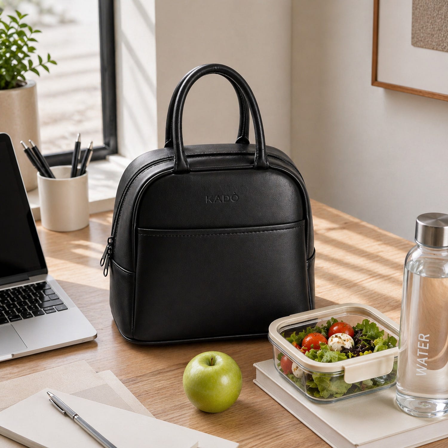 Borsa termica 8 L con manici nera
