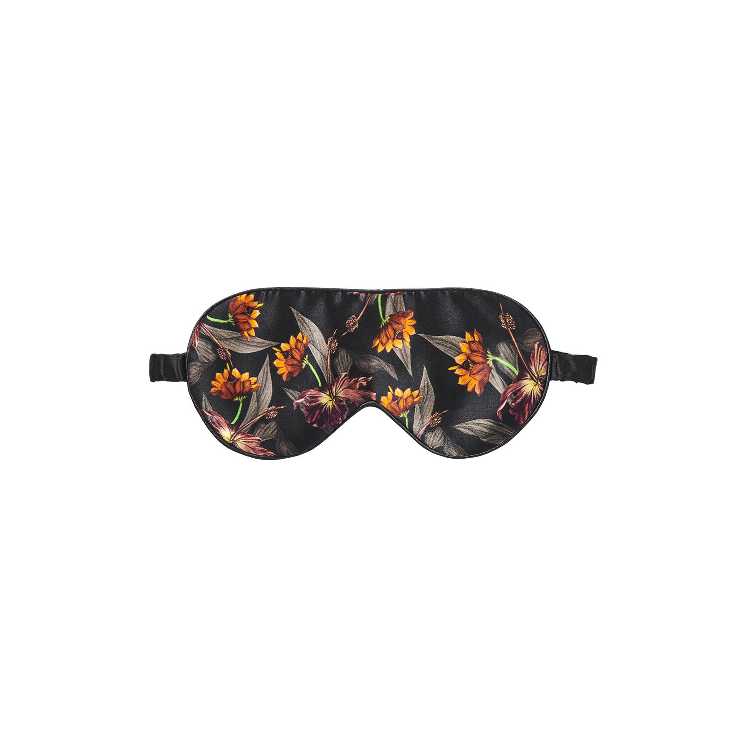 Sovemaske, black hibiscus