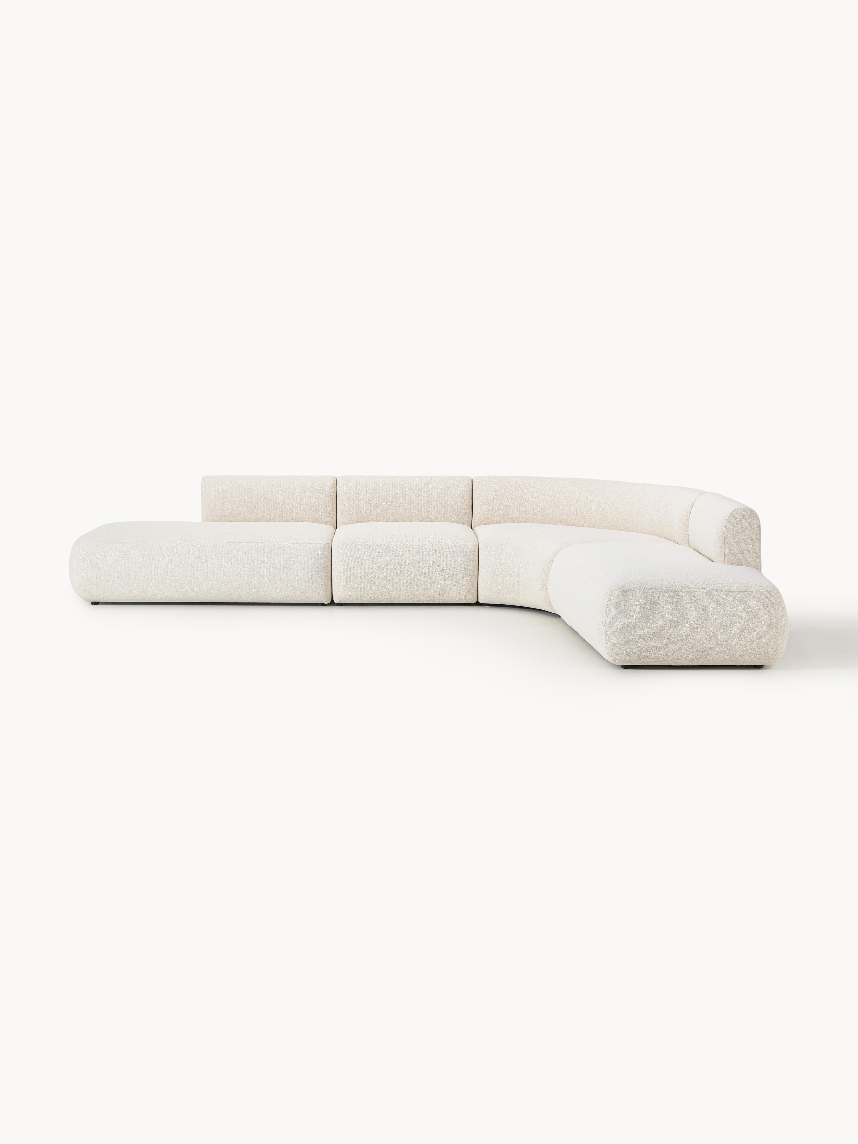 Modulares Bouclé-Ecksofa Sofia (4-Sitzer)