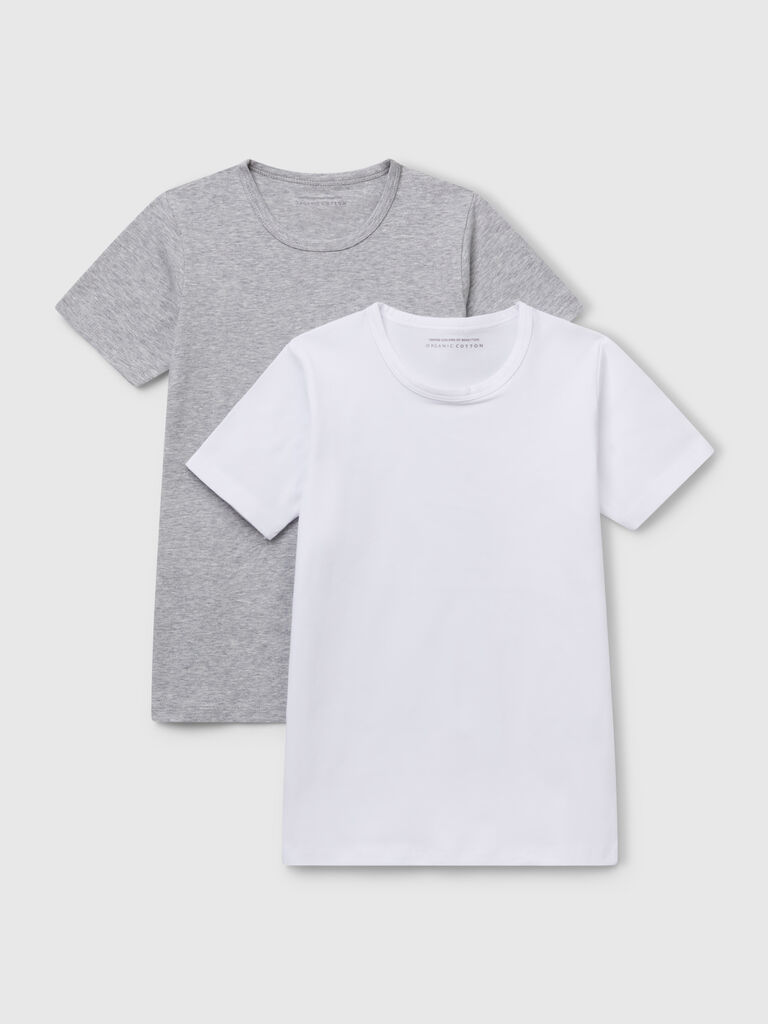 Two t-shirts in stretch organic cotton