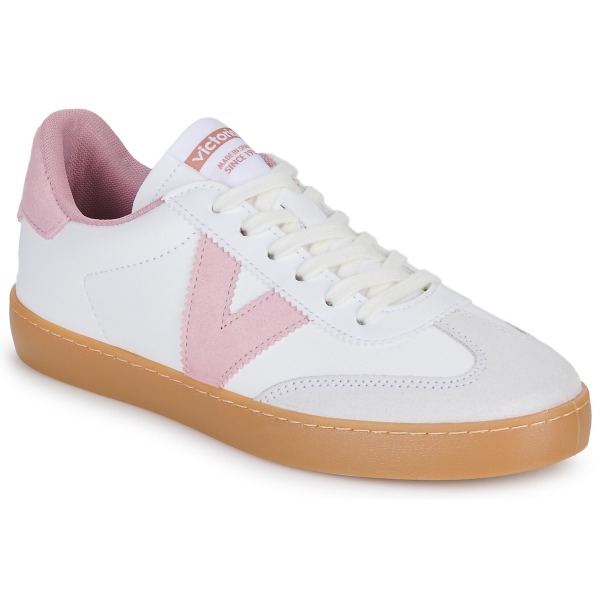 Victoria - BERLIN CICLISTA EFECTO PIEL & SERRAJE - White / Pink