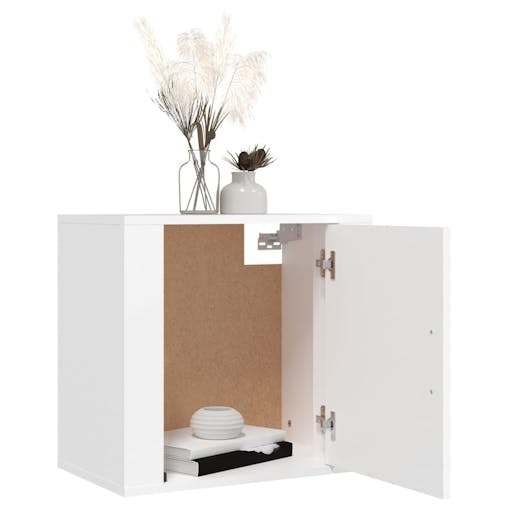 NNEVL Wall-mounted Bedside Cabinets 2 pcs White 50x30x47 cm