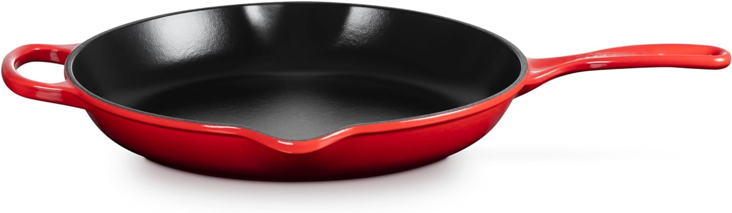 Le Creuset Enameled Cast Iron Signature Iron Handle Skillet, 11.75, Cerise