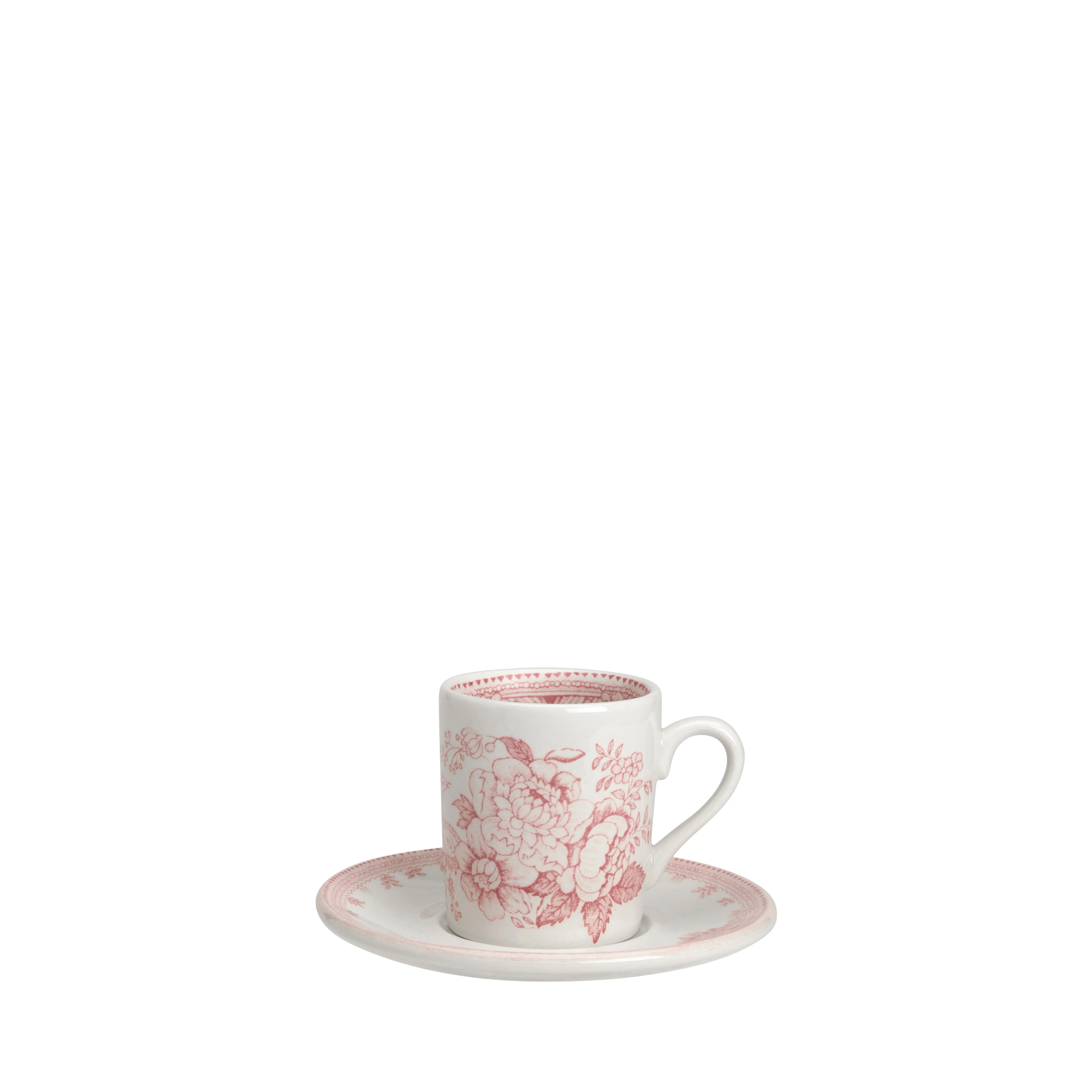 Pink Asiatic Pheasants Espresso Saucer