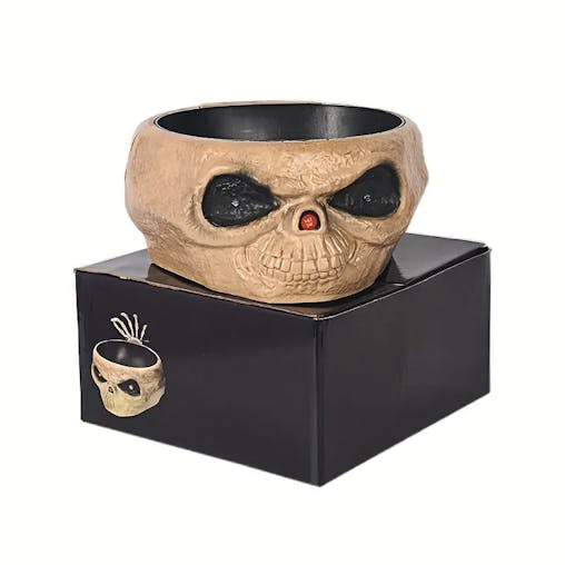 NNETM Pumpkin Hand Fruit Plate - Motion-Activated LED Eyes