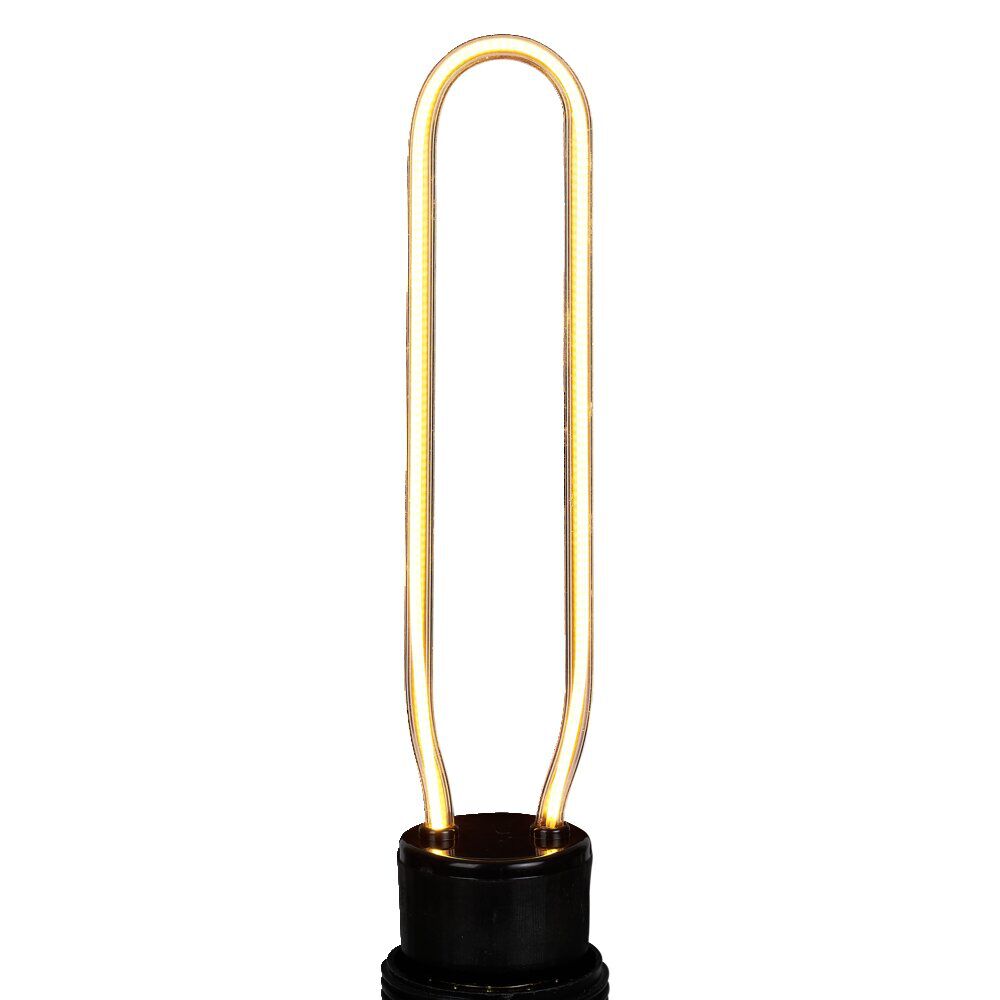 Ampoule LED E27 néon forme tube jaune