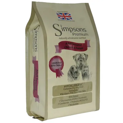 Simpsons Premium Sensitive Adult Chicken & Potato Dry Dog Food