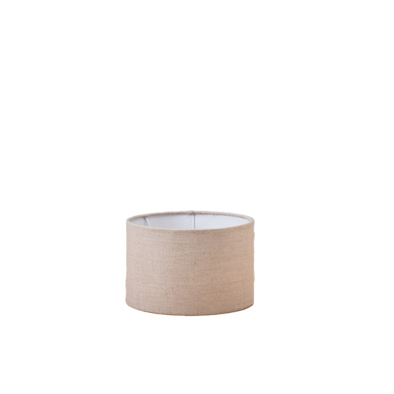 Abat-jour Tubo Cottage en lin beige Ø 20 cm NIEDERAU