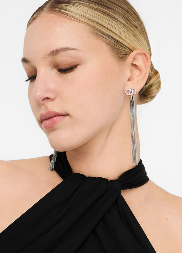 Orecchini con nappine metalliche