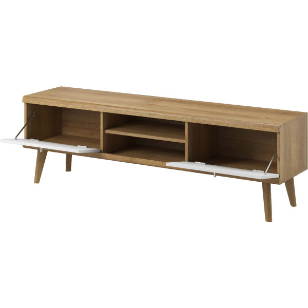 Szafka RTV PRIME 02 dąb riviera / biały