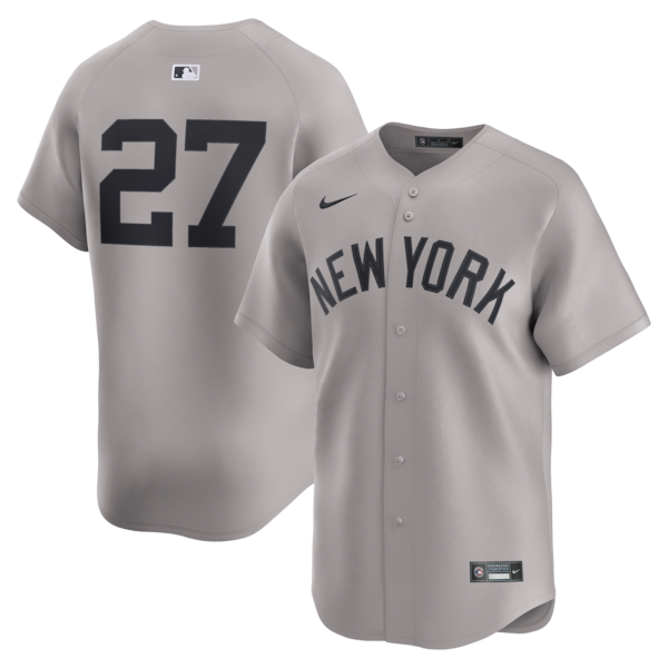 Giancarlo Stanton New York Yankees Nike Road Limited Player Jersey - Gray/White