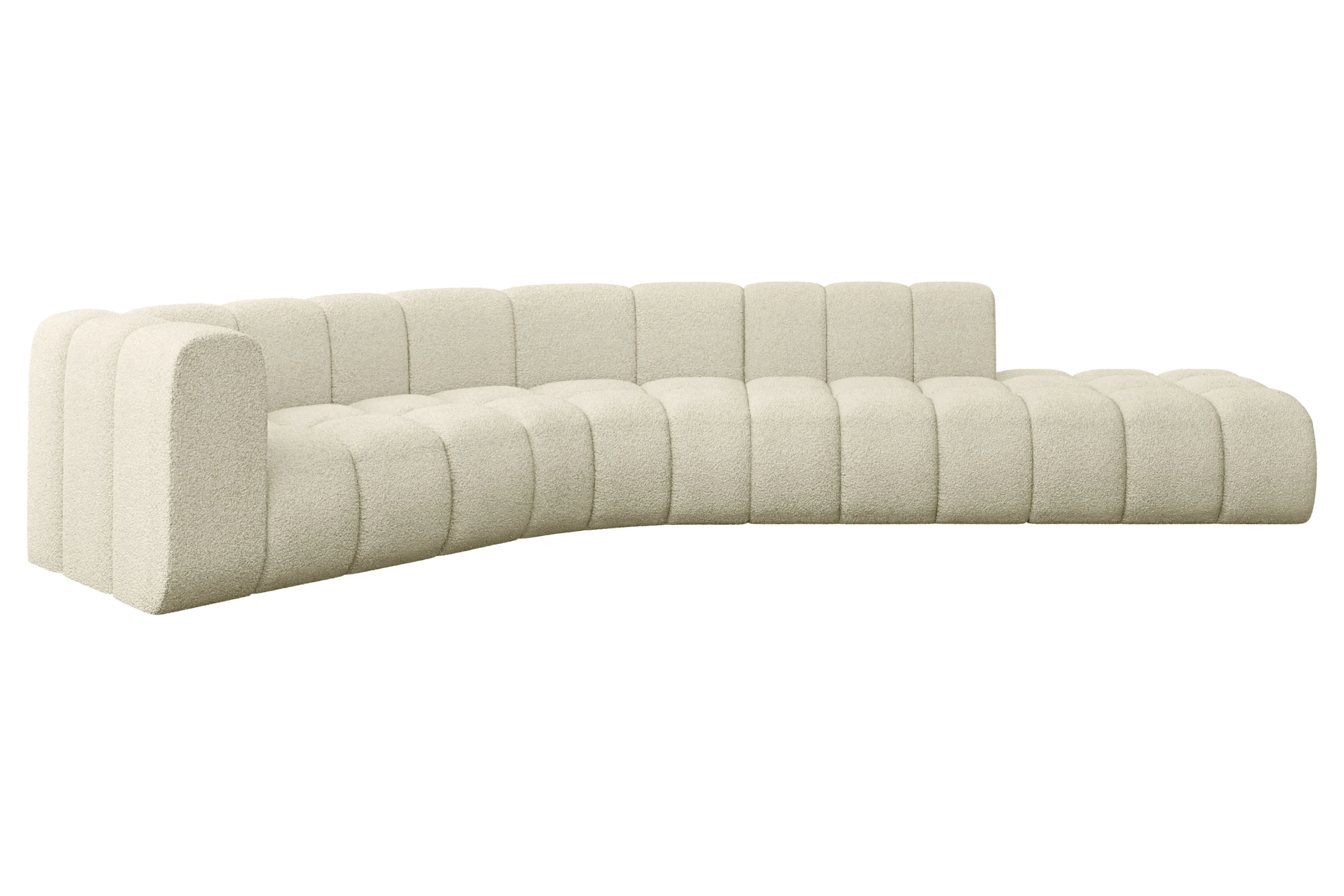 Narożnik lewostronny modułowy Tilmo-L1 - 399x194x70 cm Beżowy
