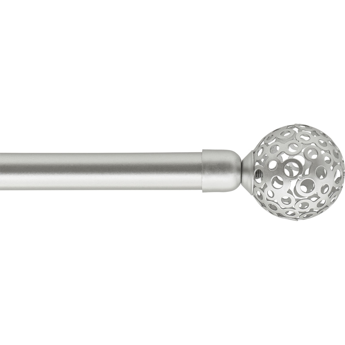 Kit varão extensível VOLTAIRE prateado 120-210cm