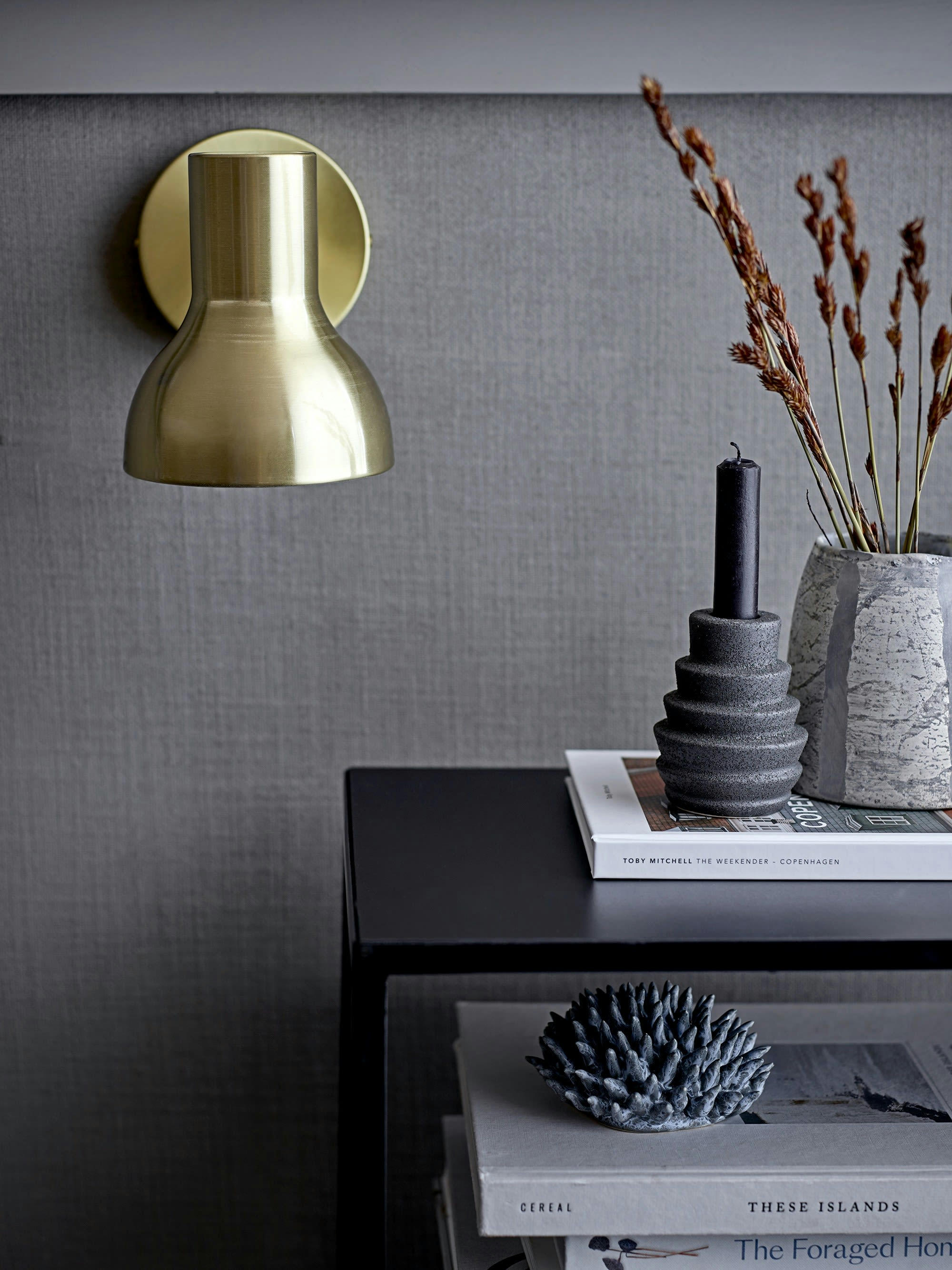 BODO - Vase en verre gris H12cm