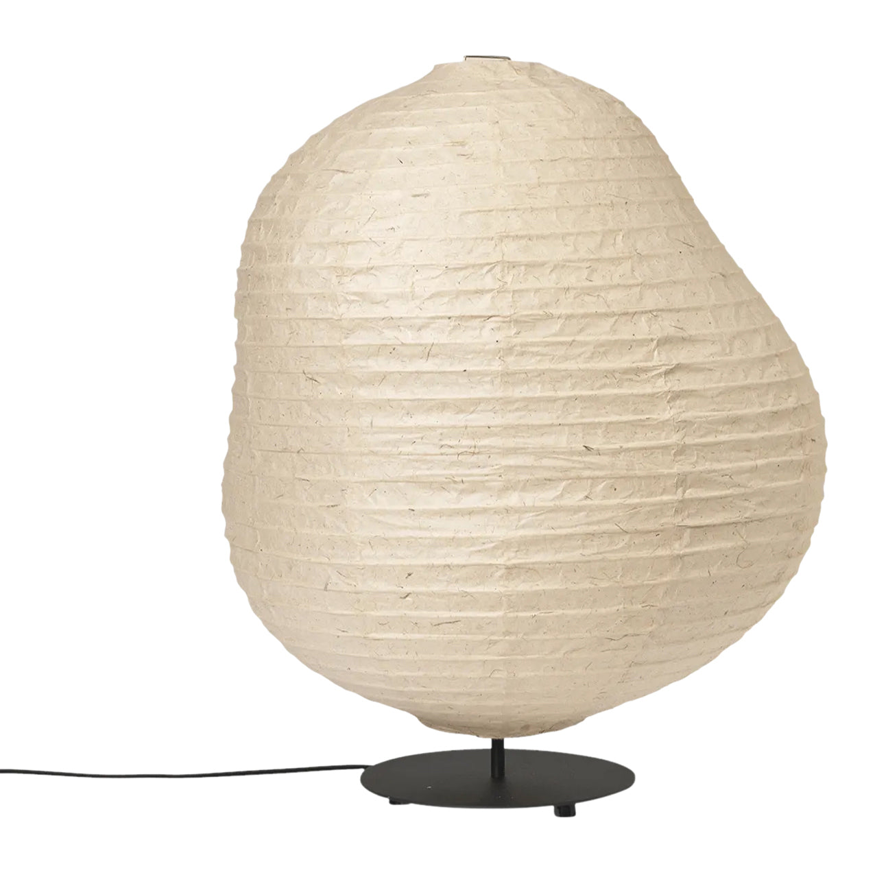 Ferm Living Kurbis Vloerlamp - H 63,3 - Natural / Zwart