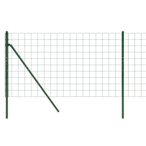 NNEVL Wire Mesh Fence Green 1x25 m Galvanised Steel