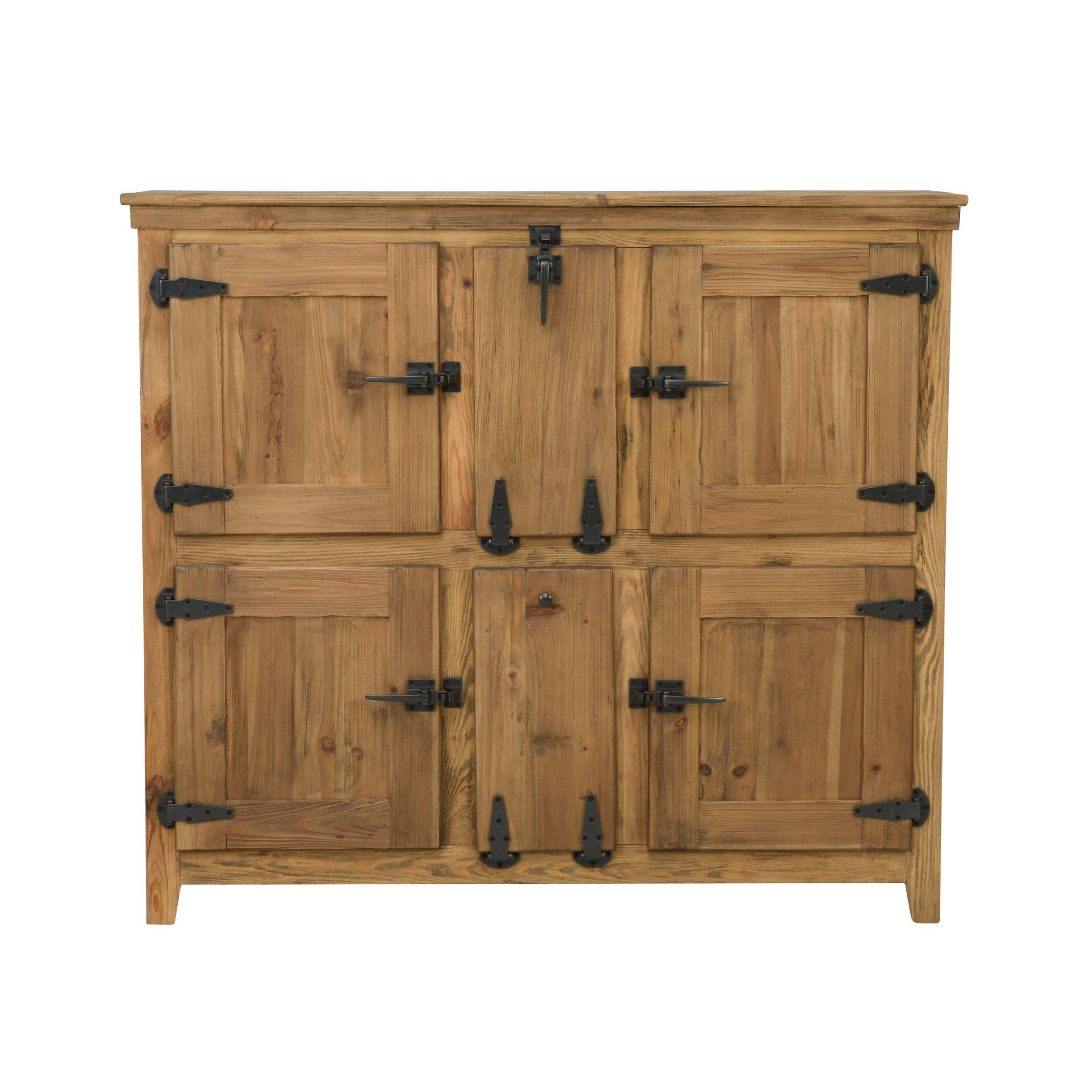 HYPPO - Buffet 6 portes en bois de cèdre recyclé
