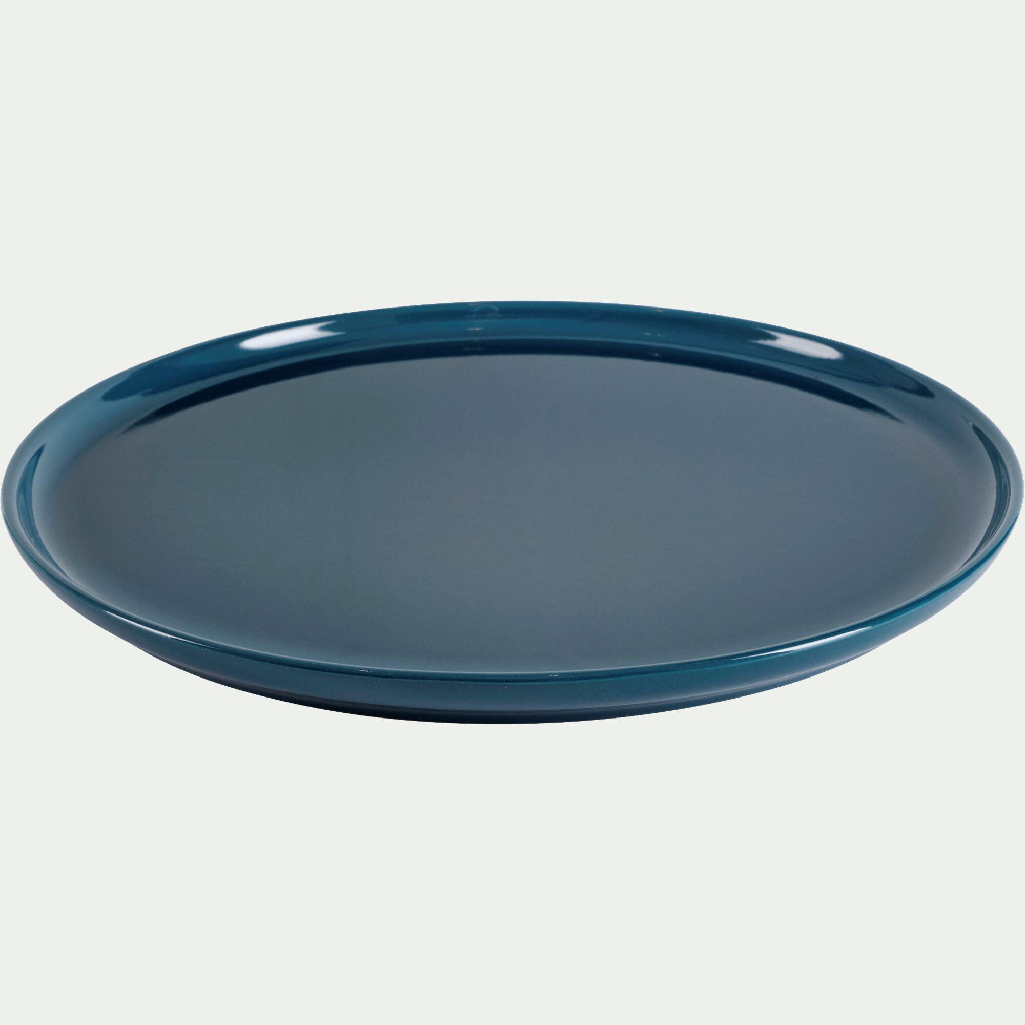 SELMA - Assiette plate en faïence D28cm - bleu figuerolles