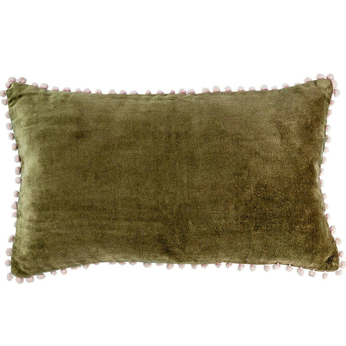 AVORIAZ - Housse de coussin velours de coton  50x30 coriandre