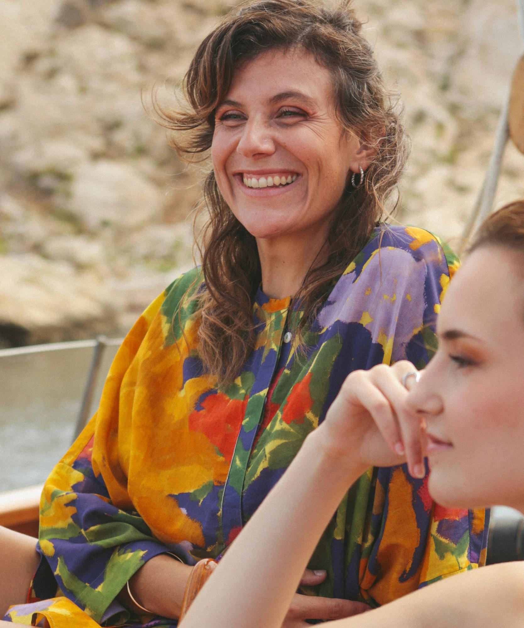 Kaftan Selina Bouquet Soleil - 100% coton