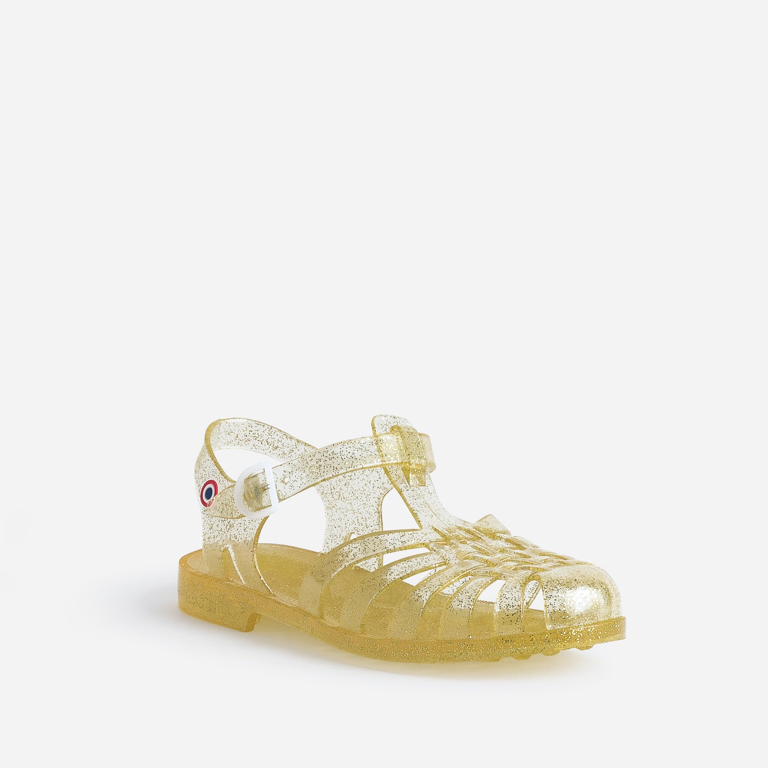 Sandale MEDUSE jaune pailletée en plastique