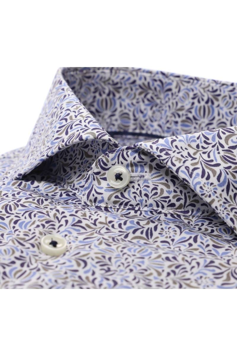 ETERNA Comfort Fit Hemd mittelblau, Bedruckt