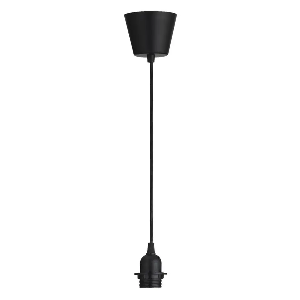 Pendel Basic E27 - zwart - 100 cm