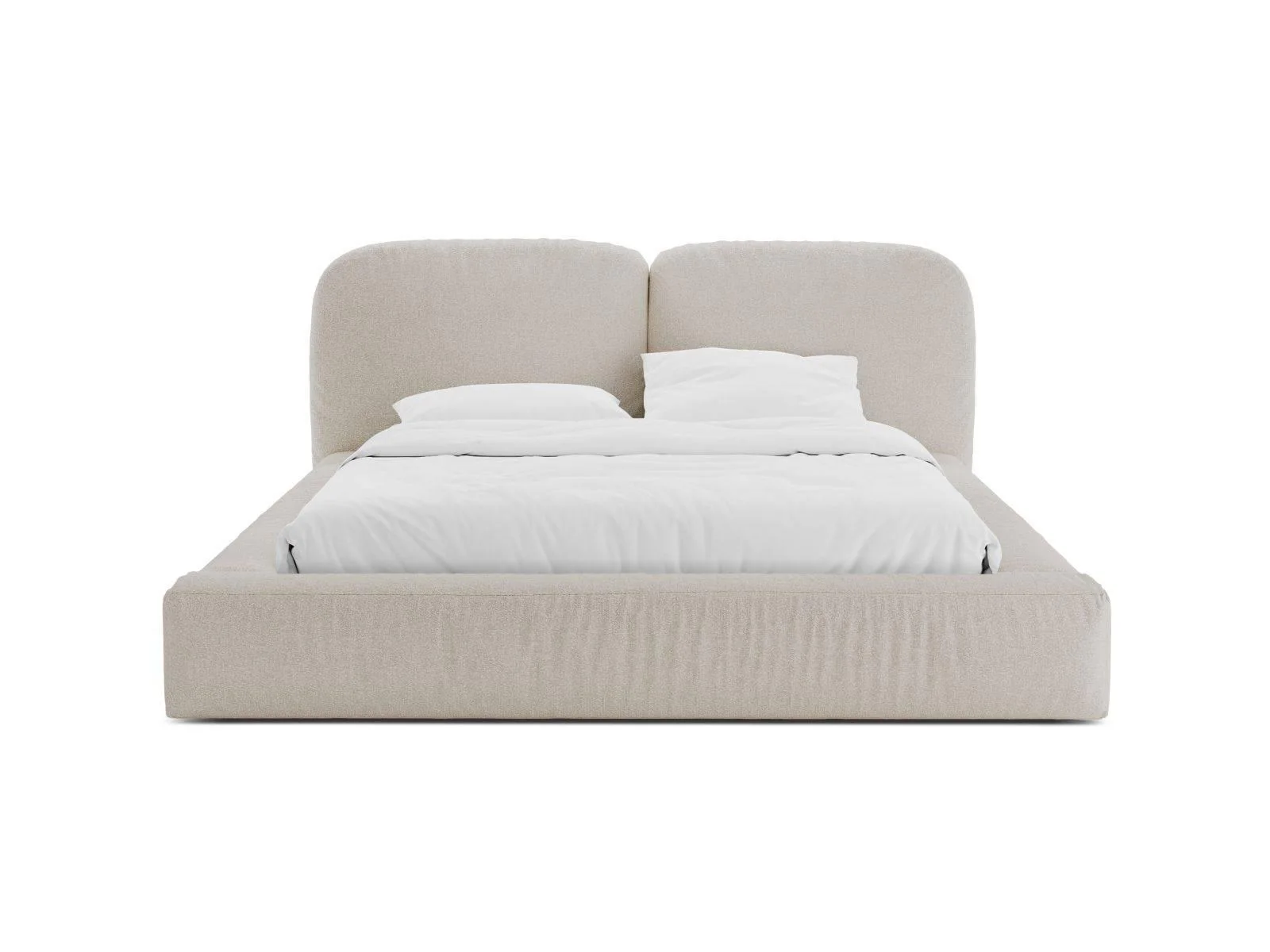 Bedframe Martina bouclé 140 x 200 met opbergruimte