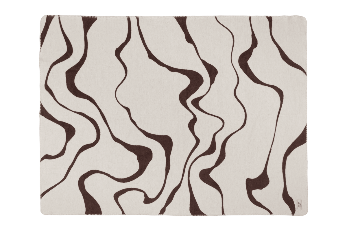 noo.ma FELU Katoenen deken - Cocoa Brown