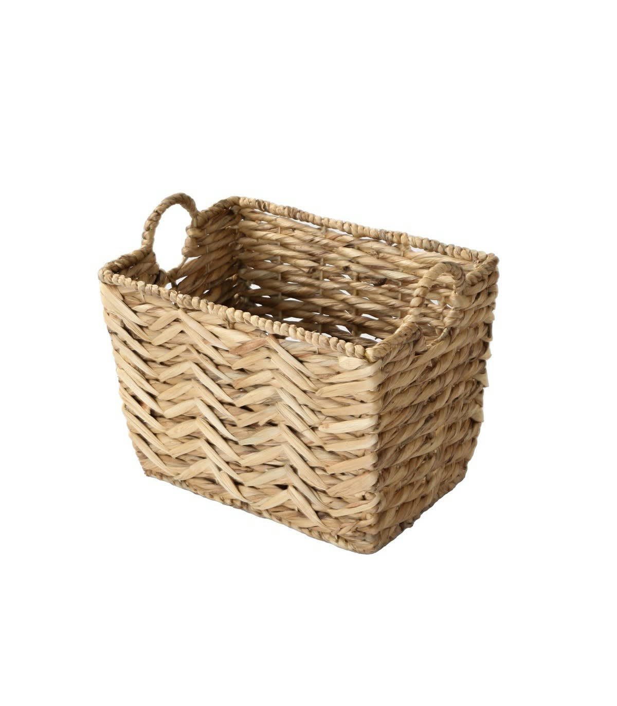 - Panier haut en jacinthe d'eau petit modèle - H30 cm