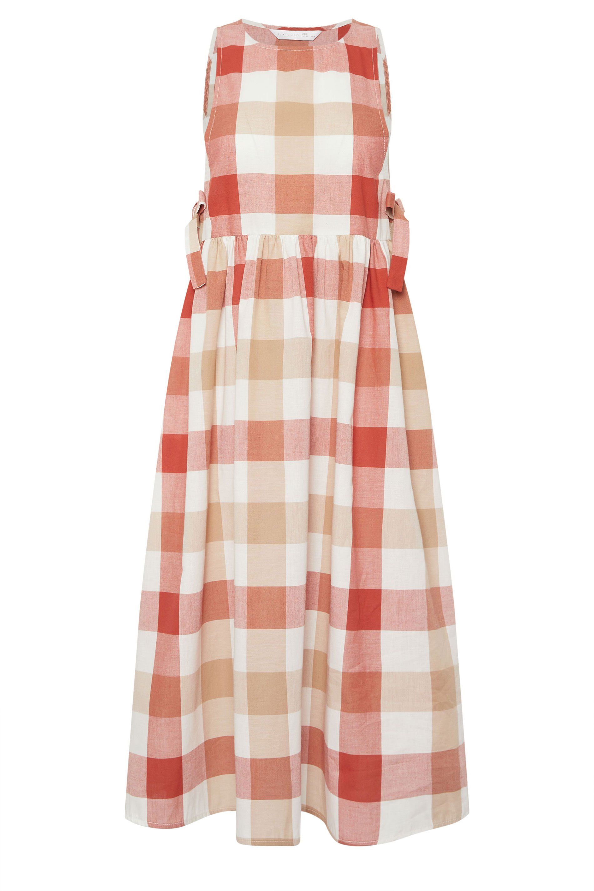 PixieGirl Petite Check Midi Dress