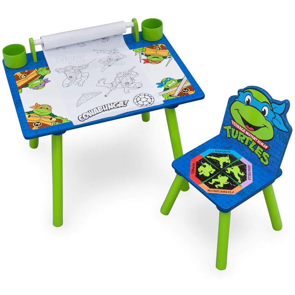 Nickelodeon Teenage Mutant Ninja Turtles Art Desk with Dry-Erase Tabletop by Delta Children