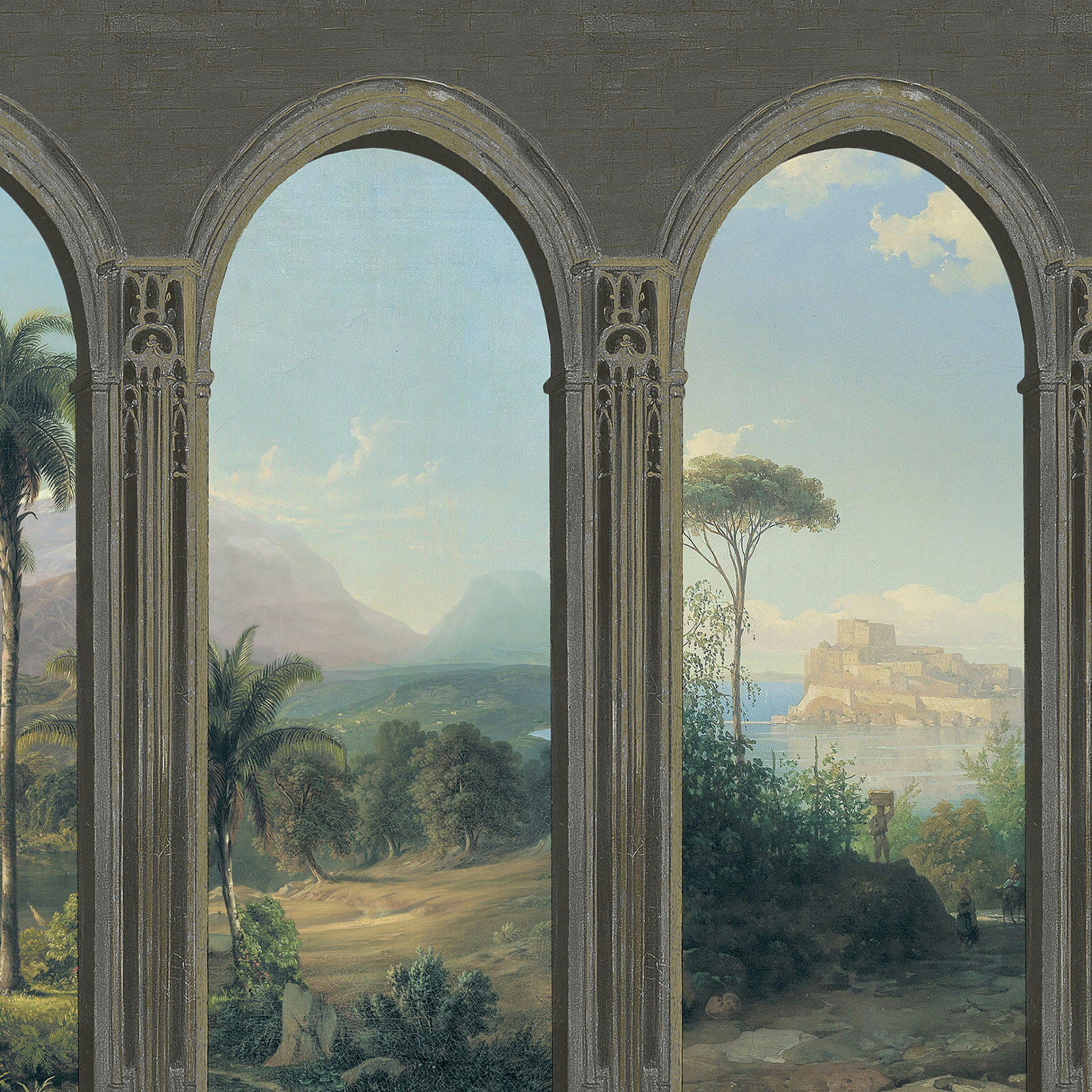 - Papier peint décor Voyage exotique 1,6x10 mètrescm