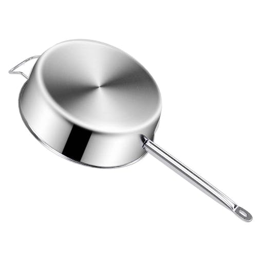 SOGA 2X 32cm Stainless Steel Saucepan Sauce pan with Glass Lid and Helper Handle Triple Ply Base Cookware