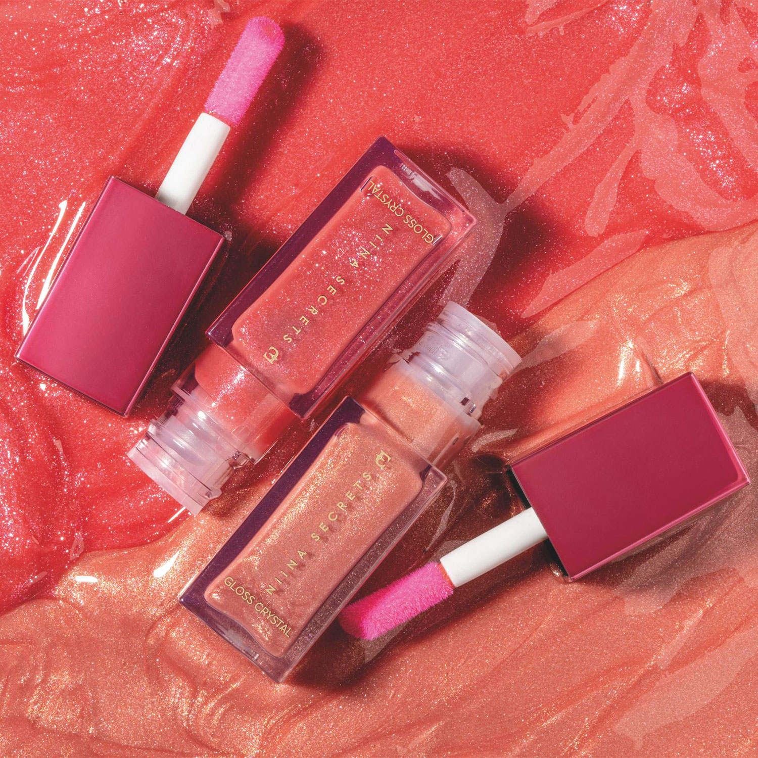 Combo Niina Secrets Crystal: Gloss Rubi   Gloss Topázio