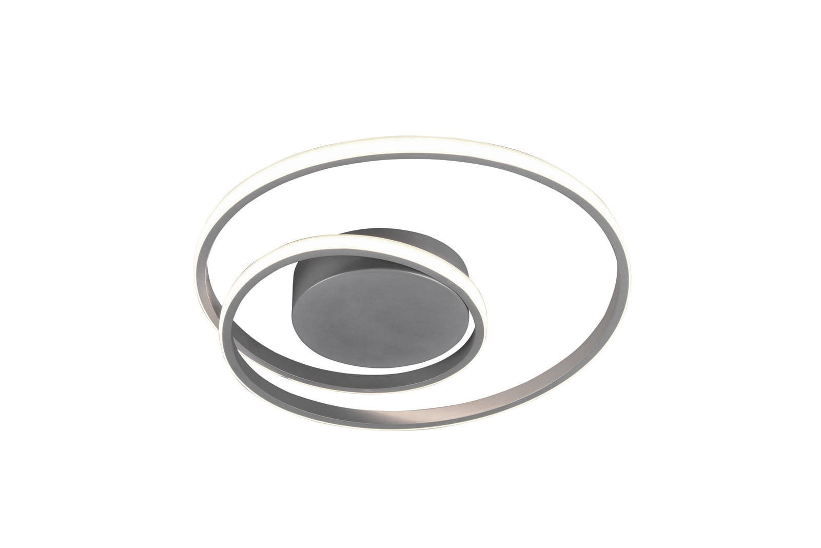 Lampa sufitowa ZIBAL srebrno-biała LED 1x22W Ciepła biel 2200lm RL