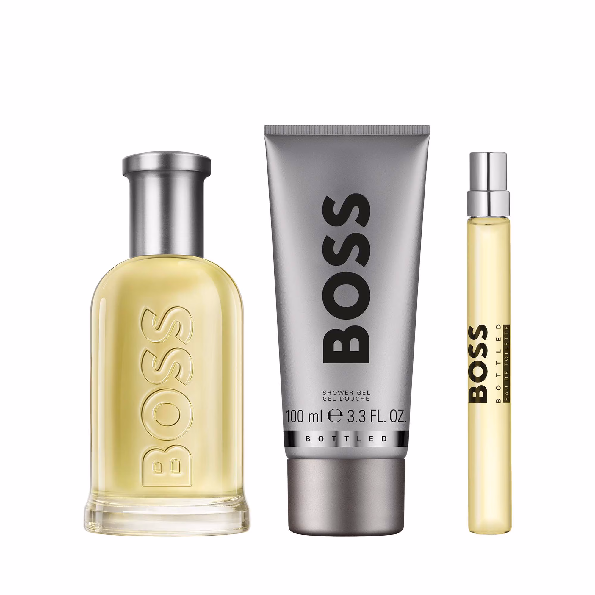 BOSS BOTTLEDCoffret - eau de toilette + format voyage + gel douche
