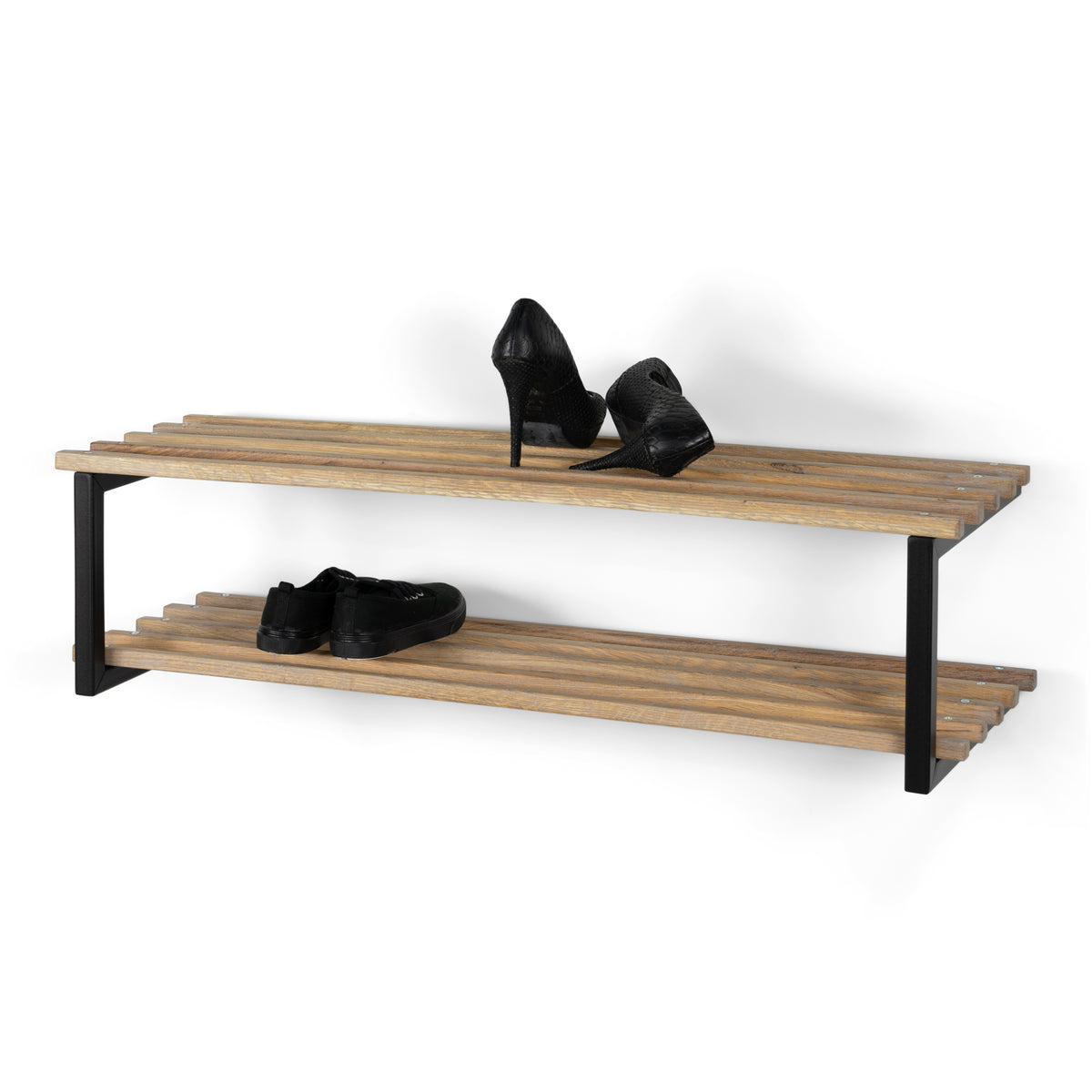 Spinder Design schoenenrek Rizzoli / Marco XL - Zwart / Eiken - 8 paar schoenen