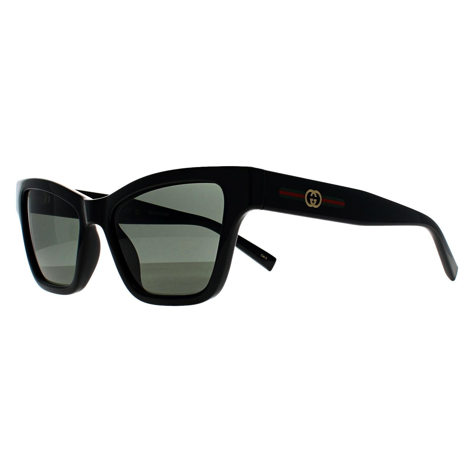 Gucci Cat Eye Shiny Black Grey GG1982S