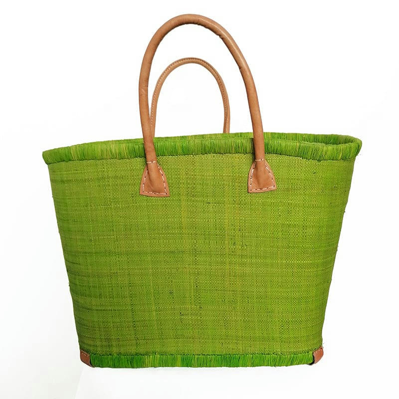 MORONDOVA - Panier rabane Morondova vert anis  taille L