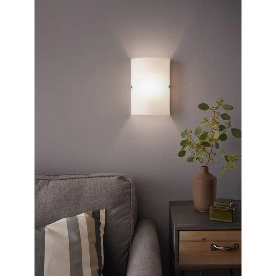 EGLO Troy 3 Wandlamp - E14 - 18 cm - Nikkelmat