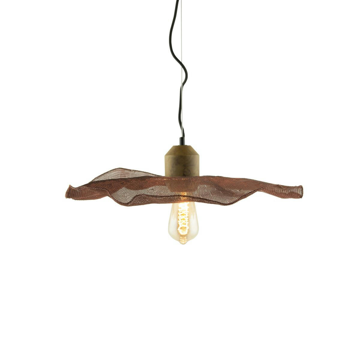 BOKOTA - Suspension en cuivre crochetée à la main Ø45cm