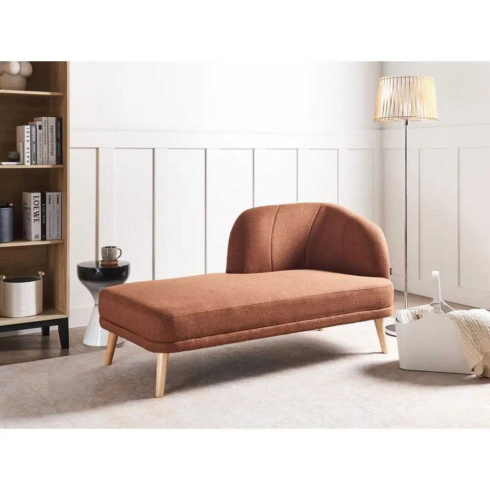 TANLAY - Chaise longue - Goudbruin - Polyester