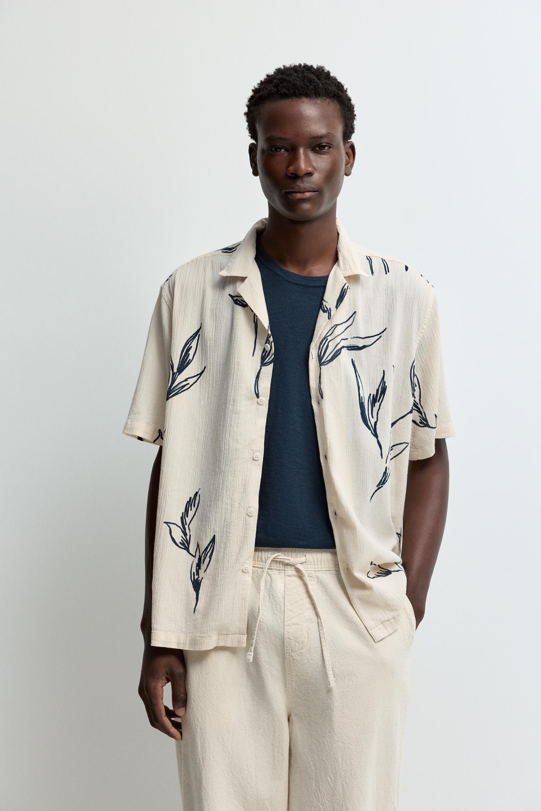 Camisa estampada textura