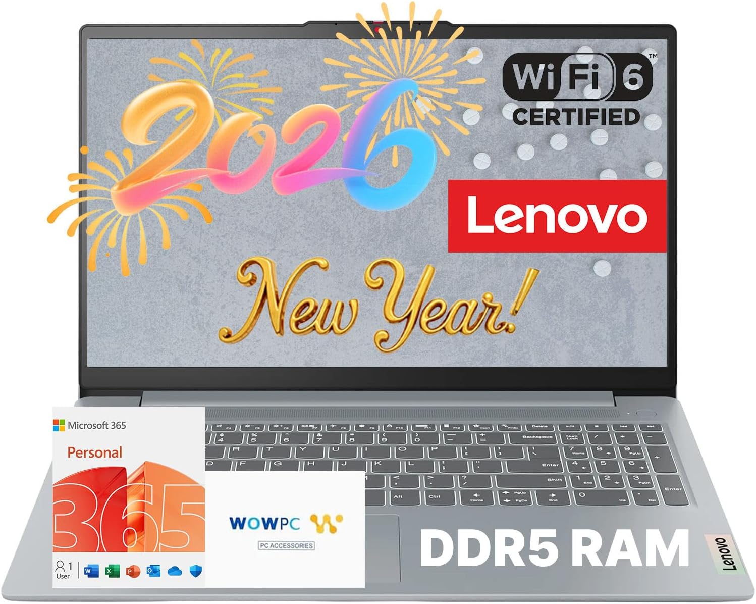 Lenovo IdeaPad Slim 3i 15.6 FHD Laptop • Microsoft Office 365 • 1.1TB Storage • LPDDR5 • Intel 4 Cores • 128GB SSD and 1TB Cloud • WiFi 6 • Military-Grade • Windows 11 no Mouse • Essential Laptop