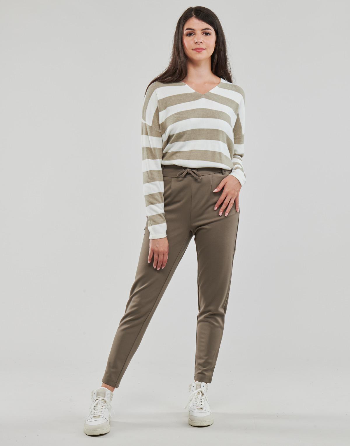 Only - ONLPOPTRASH LIFE EASY COL PANT PNT - Brown