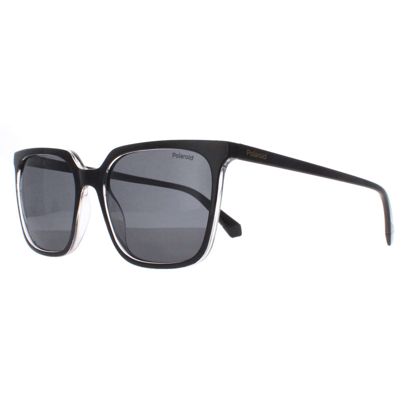 Polaroid Rectangle Black Crystal Grey Polarized PLD 4163/S