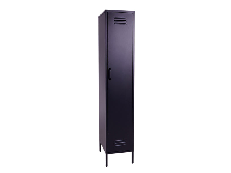 MaximaVida metalen kleding lockerkast Finn zwart 45 x 35 x 185 cm - smal