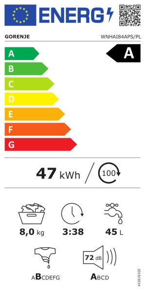 Pralka GORENJE WNHAI84APS/PL