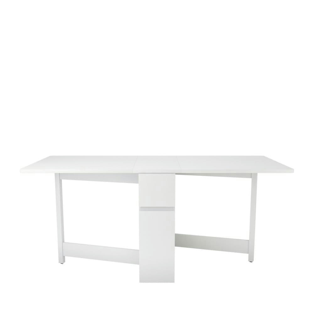 KUNGLA - Table à manger pliable en bois 170x90cm blanc